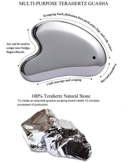 SAEEYCUE Terahertz Stone Gua Sha Scraping Tools Lymphatic Drainage Massager Facial Energy Beauty Tools Health & Beauty > Personal Care > Cosmetics > Cosmetic Tools > Skin Care Tools SAEEYCUE   