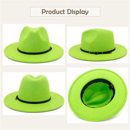 Lisianthus Women Belt Buckle Fedora Hat Apparel & Accessories > Clothing Accessories > Hats Lisianthus   