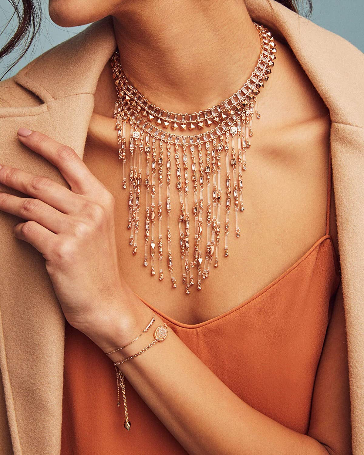 Kendra Scott Elaina Adjustable Chain Bracelet for Women, Fashion Jewelry, Gold-Plated Apparel & Accessories > Jewelry > Bracelets Kendra Scott   