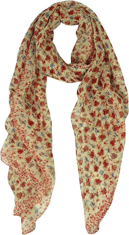 Long Chiffon Sheer Scarf Gradient - Pantonight Shaded Colors Lightweight Scarf for Womens Apparel & Accessories > Clothing Accessories > Scarves & Shawls PANTONIGHT Col 746  