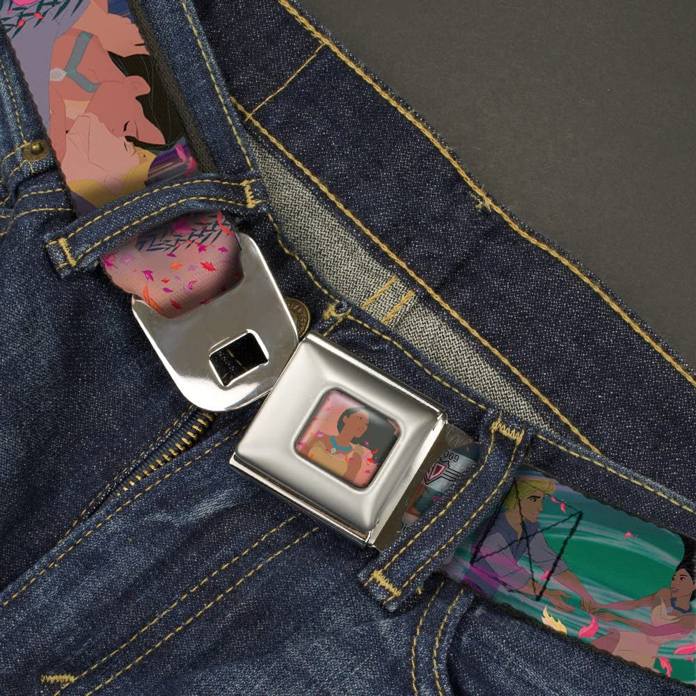 Buckle-Down Seatbelt Belt - Pocahontas & John Smith Scenes - 1.0" Wide - 20-36 Inches in Length Apparel & Accessories > Clothing Accessories > Belts Buckle-Down   