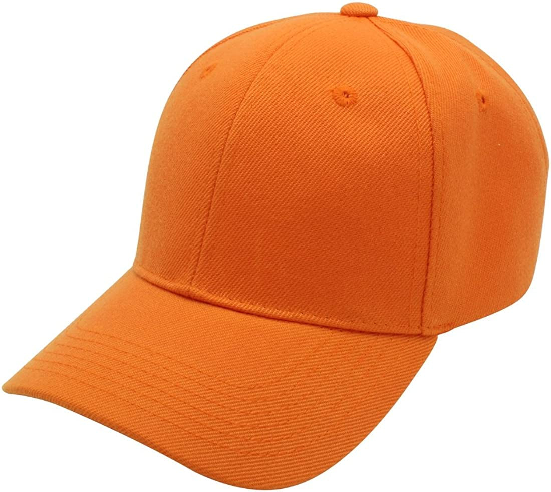 Top Level Baseball Cap Men Women - Classic Adjustable Plain Hat Apparel & Accessories > Clothing Accessories > Hats Top Level Orange  