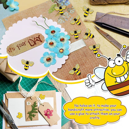 48 Pieces Enamel Bee Charms Set, Include 30 Pieces Rhinestone Jewelry Making Bee Pendant Charms and 18 Pieces Honeycomb Charms Pendants for Jewelry Making DIY Crafts