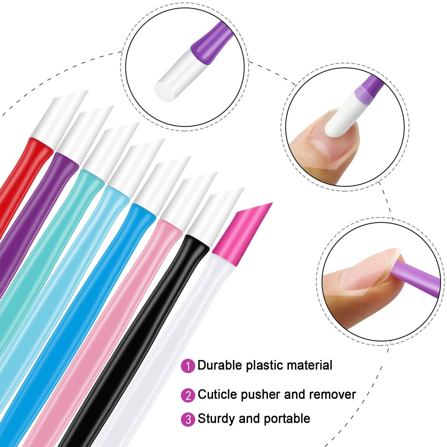 48 Pieces Nail Files Glass Nail Files Fingernail File Nail Care Manicure Tools Set Rubber Nail Cuticle Pusher, Gradient Rainbow Color Buffer Manicure for Women Men Natural Nail Health & Beauty > Personal Care > Cosmetics > Cosmetic Tools > Nail Tools Mudder   