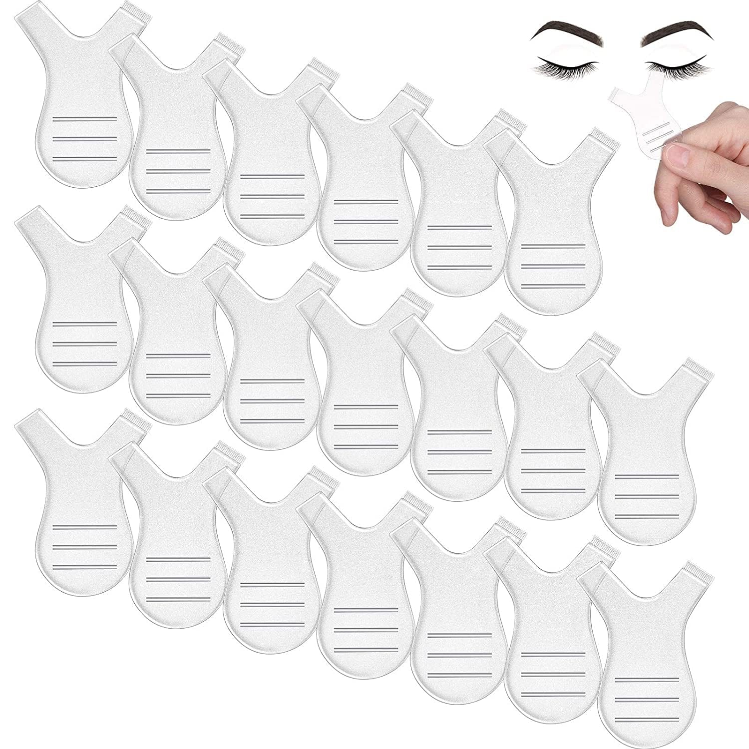 48 Pieces Y Shape Eyelash Brush Lash Perm Lift Brush Makeup Beauty Tool for Lash Grafting Eyelash Extension Cleanup Supplies (Transparent) Health & Beauty > Personal Care > Cosmetics > Cosmetic Tools > Makeup Tools Maitys Transparent  