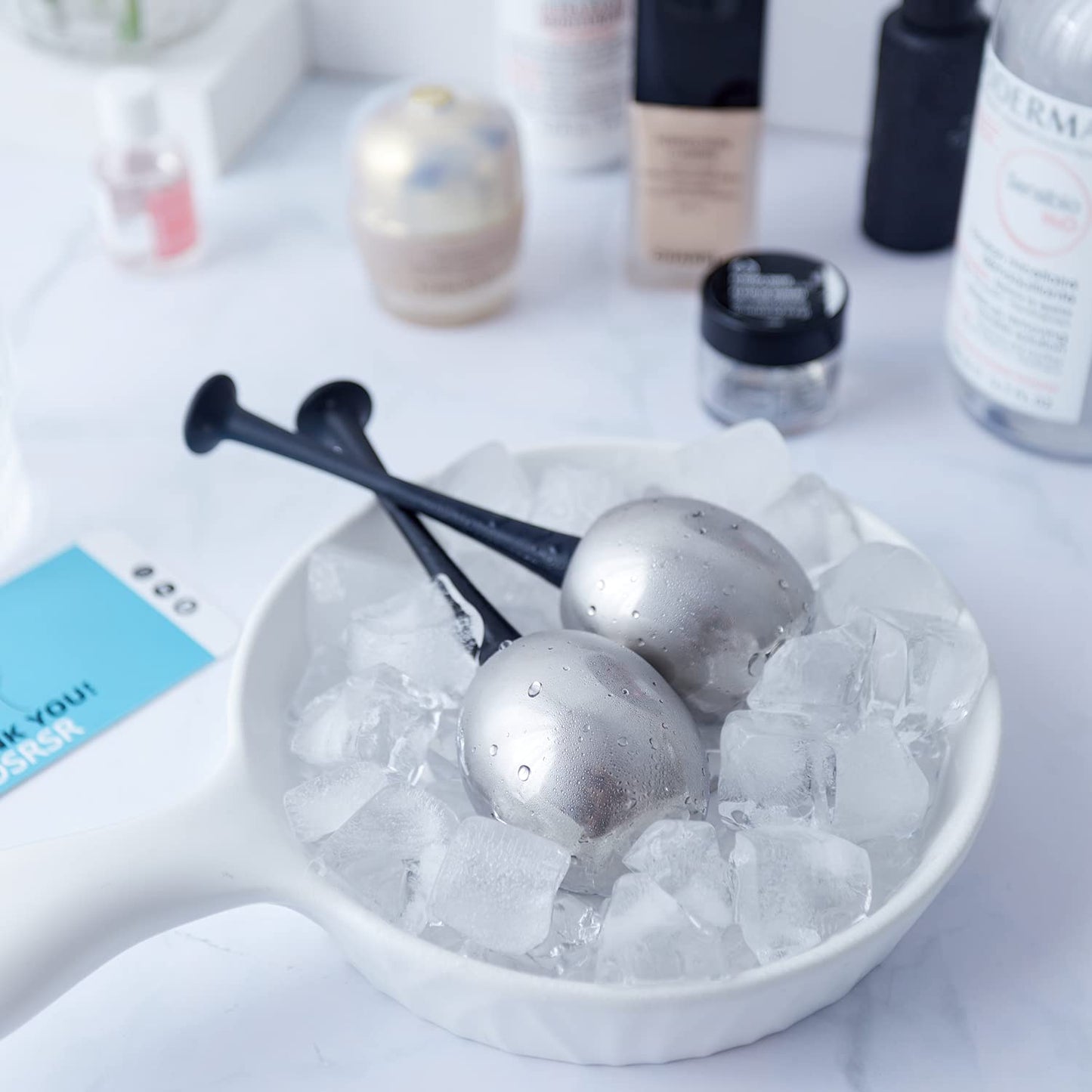 OSRSR Ice Globes Cryo Sticks Facial Massage Tools,Skin Care Unbreakable Stainless Steel Beauty Cold Roller for Face Eyes & Neck,Gifts for Women Mom Wife Girlfriend Health & Beauty > Personal Care > Cosmetics > Cosmetic Tools > Skin Care Tools OSRSR   