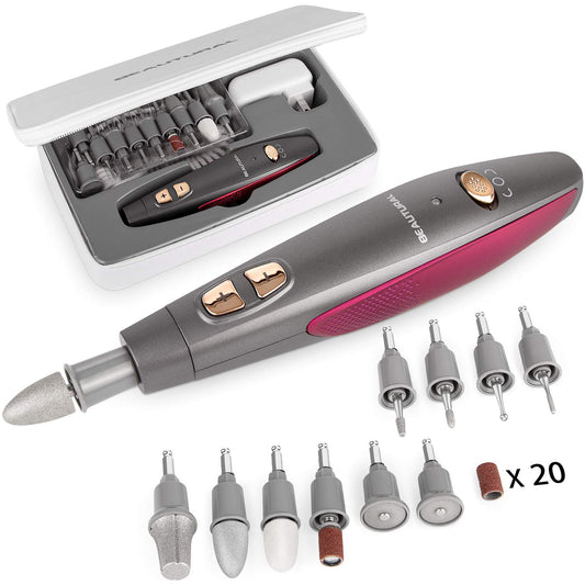 BEAUTURAL Professional Manicure and Pedicure Kit, 10-Piece Attachments and 20 Sanding Bands for Hand/Foot Nail Care, Powerful Nail Drill Kit [Upgraded Version] Health & Beauty > Personal Care > Foot Care BEAUTURAL   