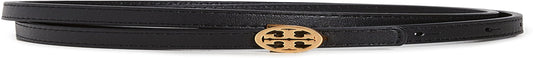 Tory Burch Women'S Skinny Logo Belt Apparel & Accessories > Clothing Accessories > Belts Tory Burch Black Small 
