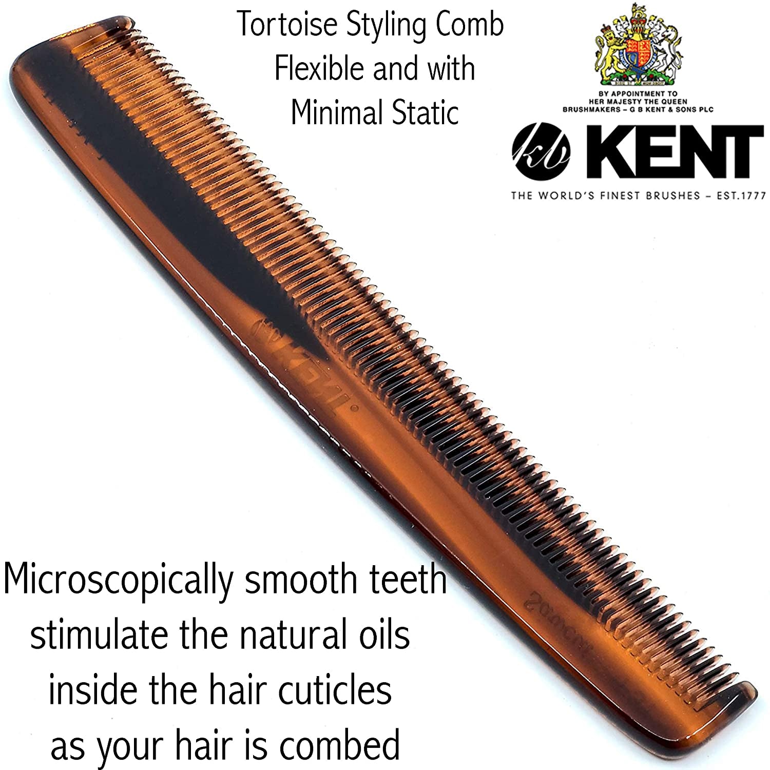 Kent F3T Fine Tooth Comb for Hair Care/Parting Comb and Combs for Men and Combs for Women - Dandruff Hair Comb/Kent Mens Combs for Hair Fine Teeth Comb Hair Comb Fine/Men Comb Comb for Women Health & Beauty > Personal Care > Hair Care KENT   