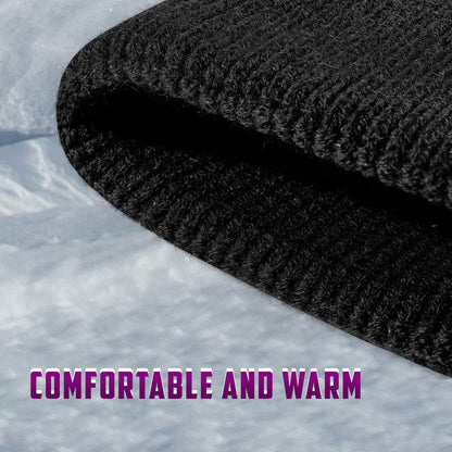 Vermo Knit Beanie Hat for Men&Women, Daily Plain Winter Hat, Stretchy Striped Cuffed Winter Hat Apparel & Accessories > Clothing Accessories > Hats Vermo   