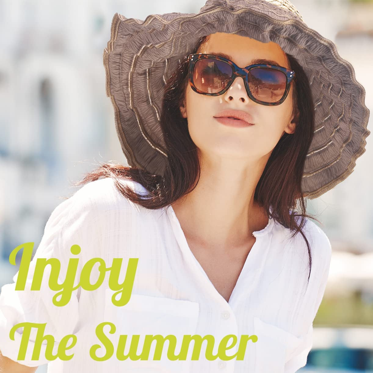 Women Folding Vintage Outdoor Sun Hats for Beach Garden Travelling UV Protection Apparel & Accessories > Clothing Accessories > Hats KYLIE MAX   