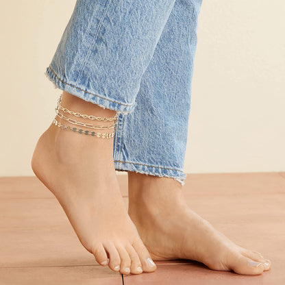 Ross-Simons Three Anklets Set Apparel & Accessories > Jewelry > Anklets Ross-Simons   