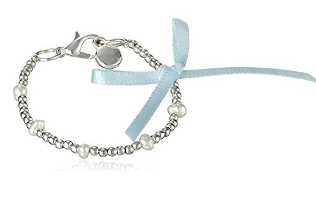 Child to Cherish Baby to Bride Bracelet, Infant Girls Silver and Pearl Jewelry, Personalized Frame, Newborn Religious Gift for Shower, Christening, Baptism Apparel & Accessories > Jewelry > Bracelets Child to Cherish   