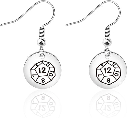 ENSIANTH When the Dungeon Master Smiles It'S Already Too Late Keychain Dungeon Gift Funny DND Gifts Apparel & Accessories > Jewelry > Necklaces ENSIANTH Dungeon Master Earrings  