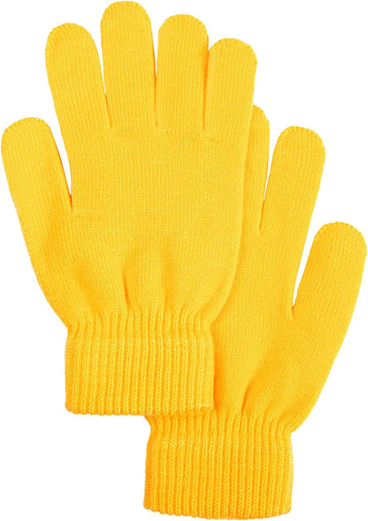 Simplicity Men/Women Winter Classic Solid Colored Knit Gloves Apparel & Accessories > Clothing Accessories > Gloves & Mittens Simplicity 38_gold  