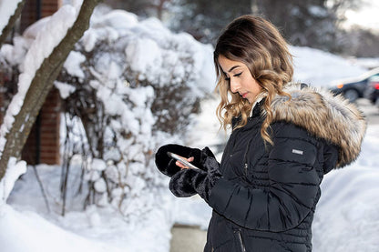 Funky Junque Faux Fur Flip Mittens Womens Warm Convertible Fingerless Gloves Apparel & Accessories > Clothing Accessories > Gloves & Mittens Funky Junque   