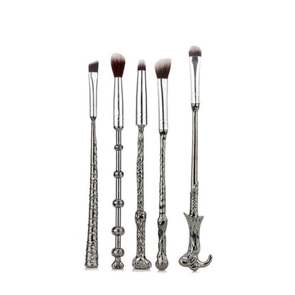 Harry Potter Makeup Brushes Kit 5Pcs with Bag Magic Wizard Wand Metal Make up Brush Set Tool for Foundation Powder Concealers Eye Shadows Eyeliner Blending Eyeshadow Face Pencil Lip Palette Beauty Health & Beauty > Personal Care > Cosmetics > Cosmetic Tools > Makeup Tools YIXIANG   