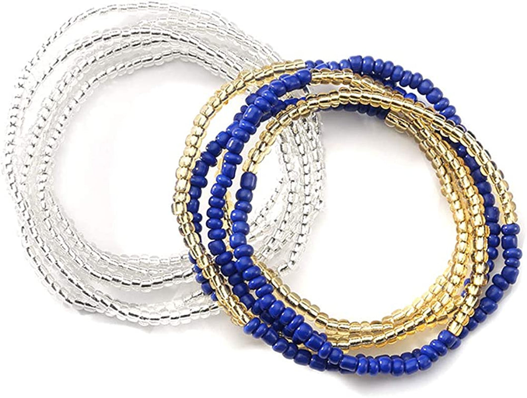 Taigood Waist Beads for Women African Waist Bead Body Chain, Beaded Belly Chain Body Jewelry Apparel & Accessories > Jewelry > Body Jewelry Taigood 2 Pieces set 14  