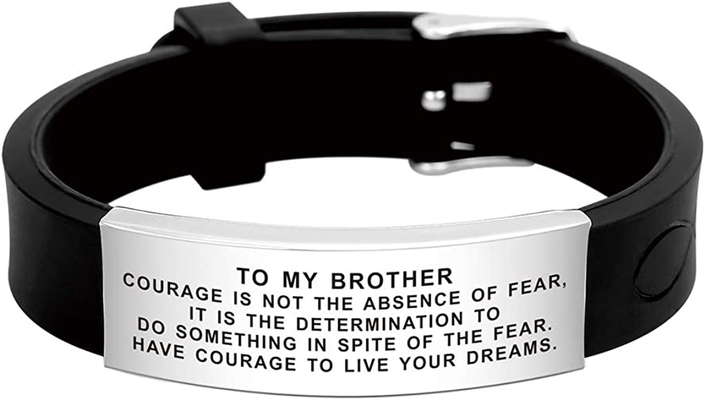 Inspirational Wristband Bracelet Gift Idea to My Brother in Law on Her Wedding Day from Sister Brother Apparel & Accessories > Jewelry > Bracelets Shenzhen Dihepeng Co.,Ltd   