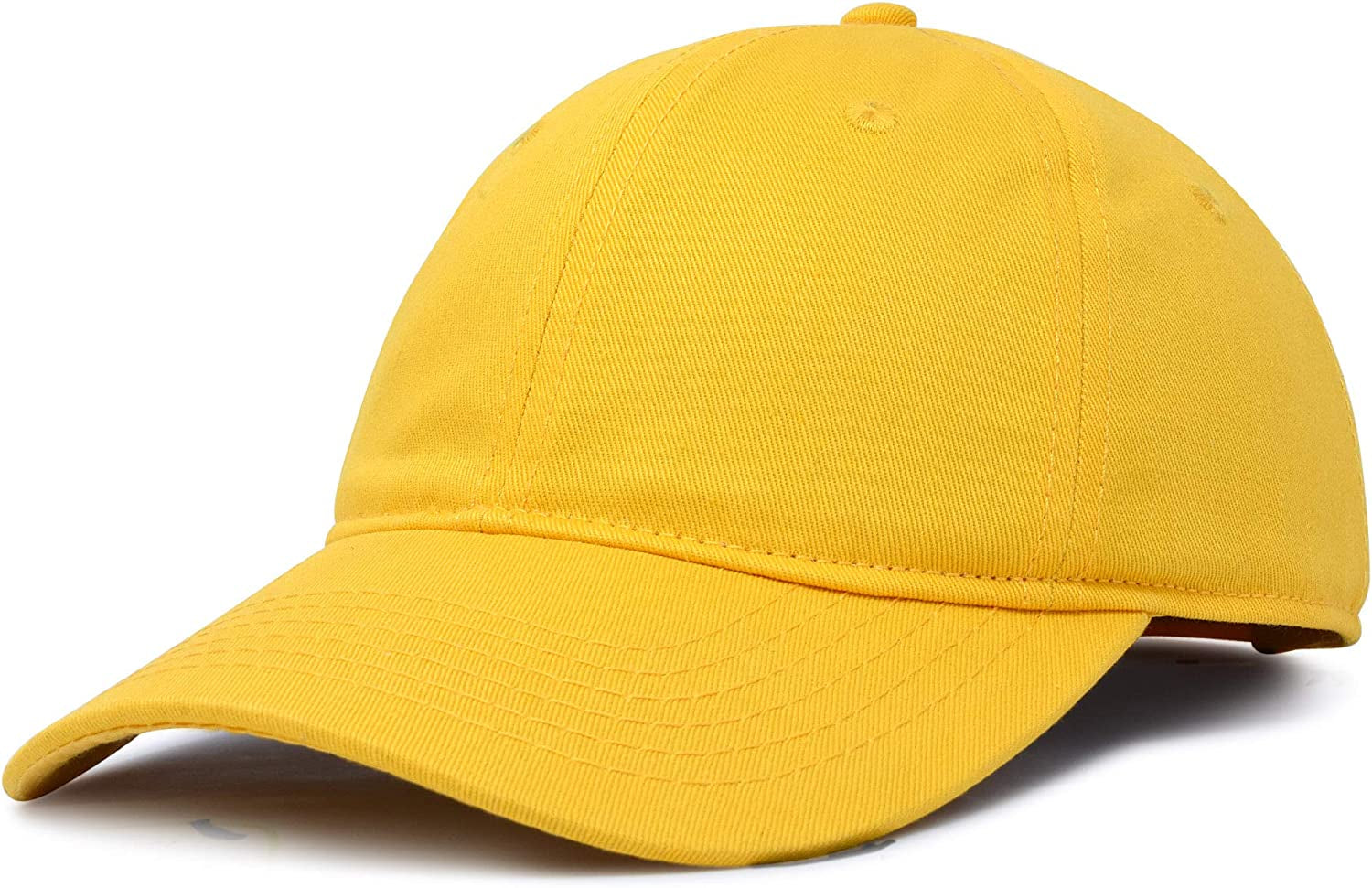 DALIX Womens Cap Adjustable Hat 100% Cotton Black White Gold Lavender Blue Pink Lime Green Hot Pink Apparel & Accessories > Clothing Accessories > Hats DALIX Yellow  