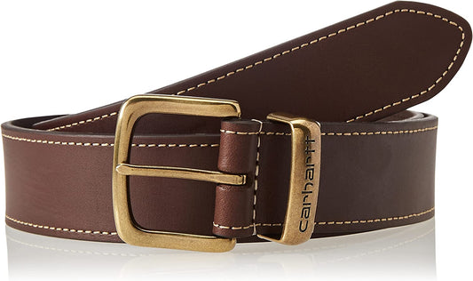 Carhartt Men'S A0005511 Jean Belt Apparel & Accessories > Clothing Accessories > Belts Carhartt Bridle Leather Debossed Metal Keeper (Brown) 44 