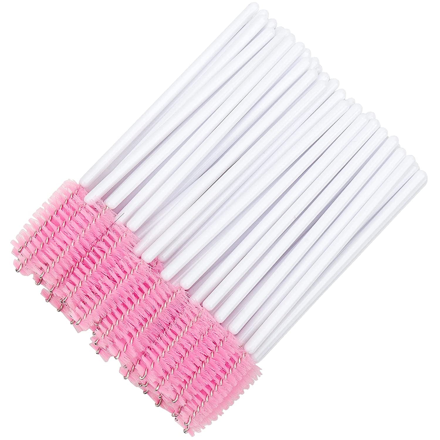 Myaokue-Up 100 Pack Eyelash Mascara Wands Disposable Lash Brushes for Extensions Makeup Applicator Tool, White/Pink… Health & Beauty > Personal Care > Cosmetics > Cosmetic Tools > Makeup Tools myaokue-up White/Pink-100pcs  