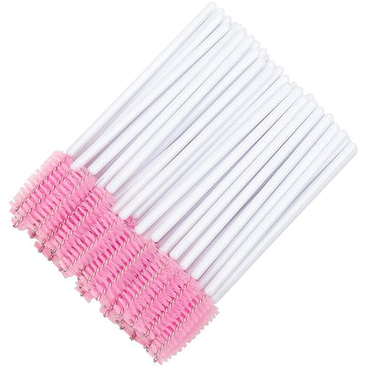 Myaokue-Up 100 Pack Eyelash Mascara Wands Disposable Lash Brushes for Extensions Makeup Applicator Tool, White/Pink… Health & Beauty > Personal Care > Cosmetics > Cosmetic Tools > Makeup Tools myaokue-up White/Pink-100pcs  