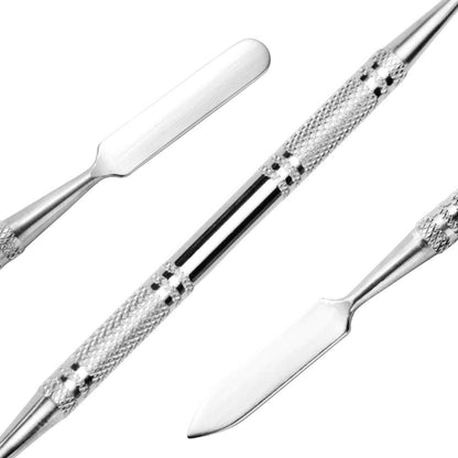AYWFEY 2 Pack Makeup Palette and Spatula Set,Professional Pro Stainless Steel Cosmetic Mirror Lady Mixing Palette Tool Artist for Nail Art Eye Shadow Eyelash Pigment Blending Foundation,Silver Health & Beauty > Personal Care > Cosmetics > Cosmetic Tools > Makeup Tools AYWFEY   
