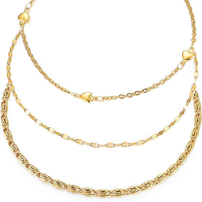 Hoduar Stainless Steel Anklet for Women, Non-Fading Dainty Heart Ankle Bracelets Foot Chain Jewelry for Women Apparel & Accessories > Jewelry > Anklets hoduar f:golden heart  