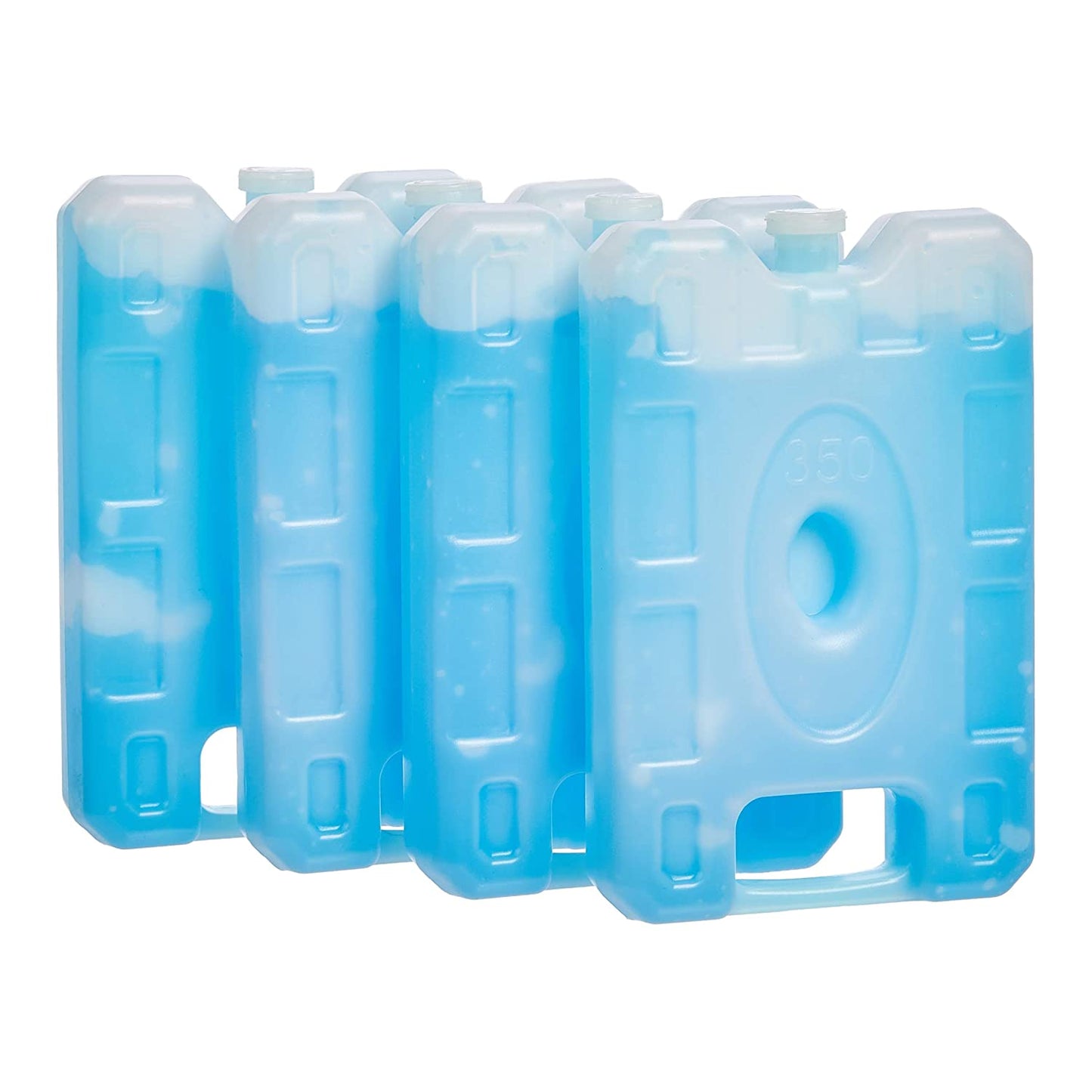 Reusable Hard Sided Rectangular Ice Pack, 10.4" X 7.9" X 1.2", Blue, Pack of 4 Apparel & Accessories > Jewelry > Anklets KYLIE MAX Small  