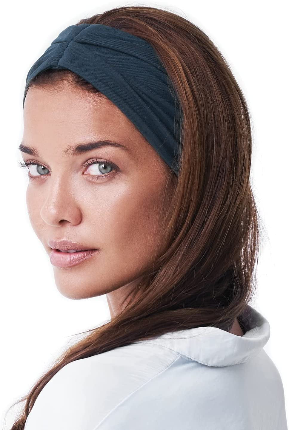 BLOM Original Headbands for Women Wear for Yoga, Fashion, Working Out, Travel or Running Multi Style Apparel & Accessories > Clothing Accessories > Headwear BLOM Dark Teal  