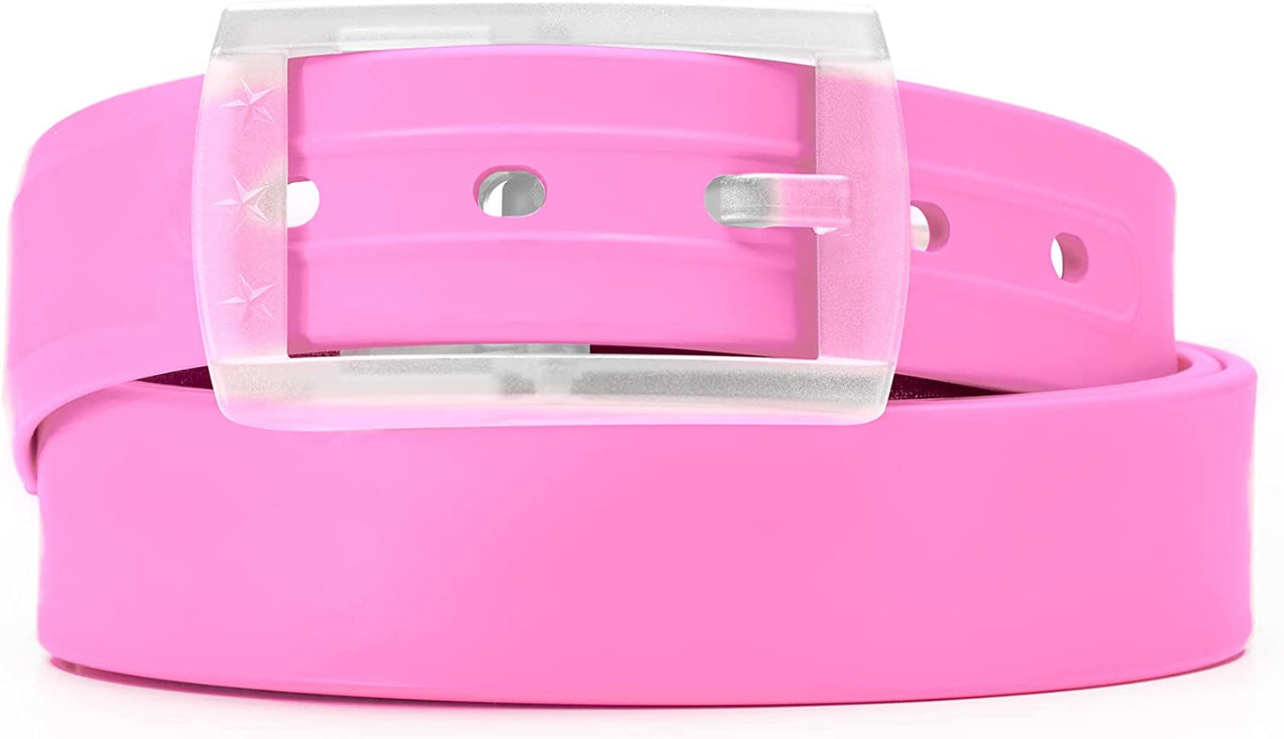 Weathertech Starbelt - Durable and Waterproof Recycled Material-(White/White) Apparel & Accessories > Clothing Accessories > Belts WeatherTech Hot Pink/Clear  