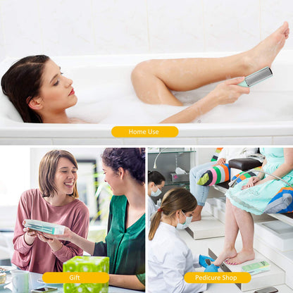 Pedicure Foot File Tools Kit - Professional Feet Corns Callus Remover Shaver Hard Dead Skin Removal Double-Sided Home Professional Wet Dry Use Best Gift for Family Friends Men Women Foot Care Set Health & Beauty > Personal Care > Foot Care soulkoo   
