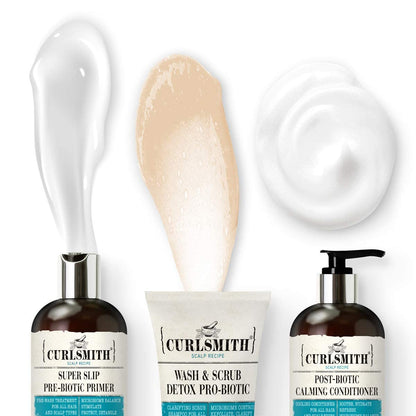 Curlsmith - Detox Kit - Vegan Microbiome Scalp System for Any Hair Type (2 X 12 Fl Oz, 1 X 8 Fl Oz) Health & Beauty > Personal Care > Hair Care CURLSMITH   