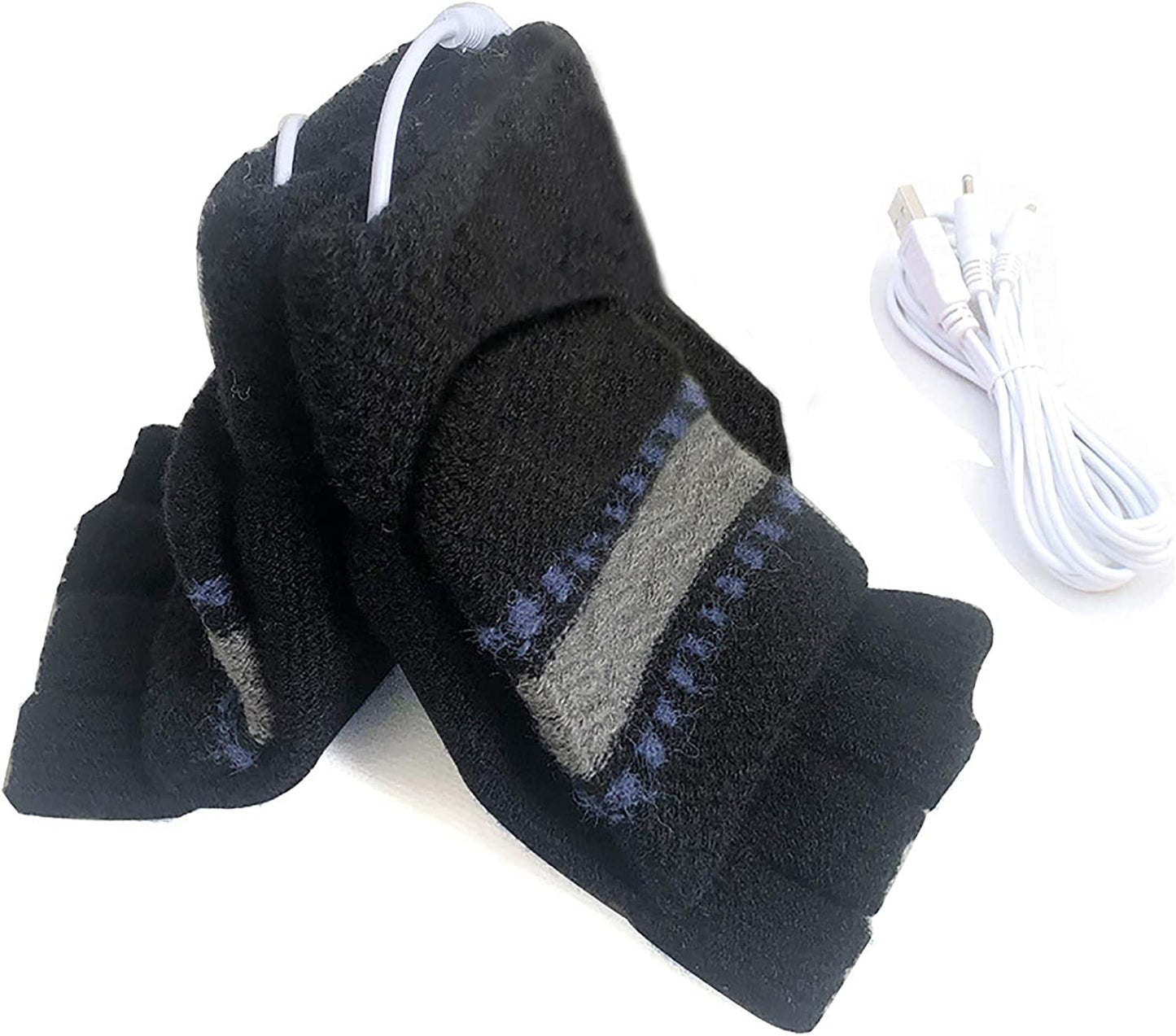 Women'S & Men'S USB Heated Gloves Mitten Full & Half Fingerless Winter Hands Warmer Laptop Gloves Apparel & Accessories > Clothing Accessories > Gloves & Mittens Winmany   