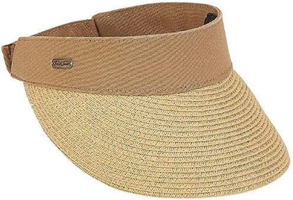 Sun Visors for Women - Visor Hats for Women, Summer, Beach, Gardening - Great for Golf, Tennis, Softball Apparel & Accessories > Clothing Accessories > Headwear Sun 'N' Sand Tan Velcro Back - 3.5" Brim 