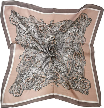Fyluoke Silk Satin Headscarf Neck Hair Scarf Bandana for Women 4-Packs (Four-S07) Apparel & Accessories > Clothing Accessories > Bandanas & Headties FYLuoke   