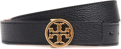 Tory Burch Women'S Reversible Belt Apparel & Accessories > Clothing Accessories > Belts Tory Burch Black/Gold Large 