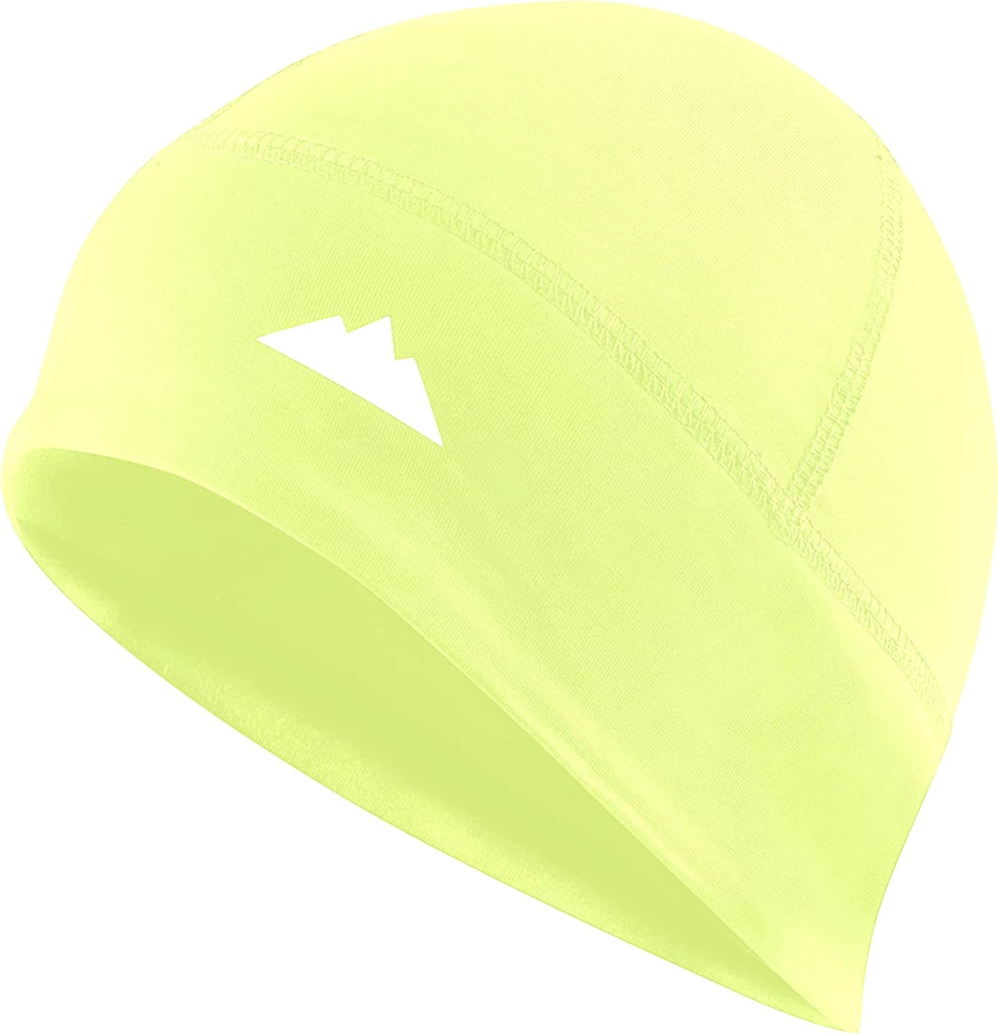 Skull Cap Helmet Liner Running Beanie - Winter Thermal under Helmet Cycling Head Hat - Ultimate Moisture Wicking Performance Apparel & Accessories > Clothing Accessories > Headwear Tough Headwear Yellow One Size 