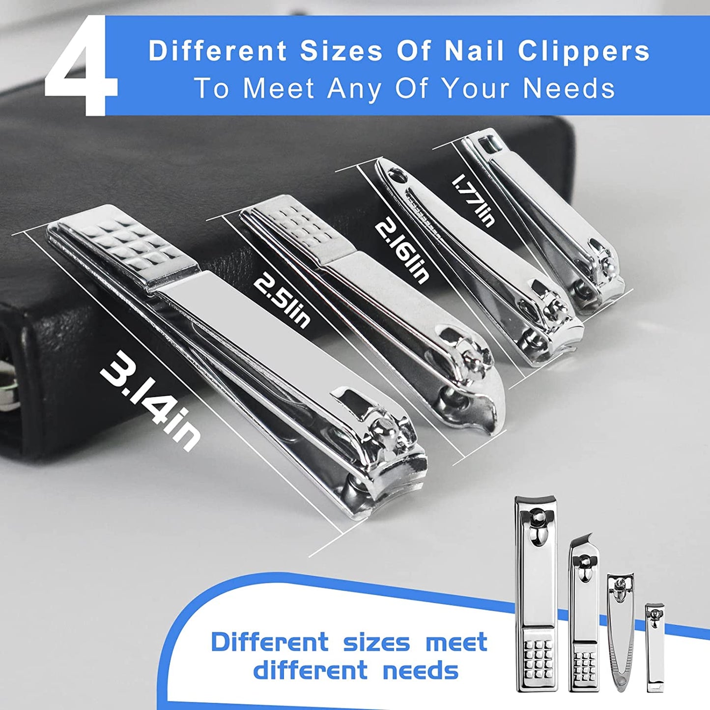 Manicure Set 30 in 1 Nail Clipper Set,Redflow Nail Clippers,Fingernail & Toenail Clippers,Manicure Tools,Pedicure Tools,Suitable for Travel Manicure Kit,Nail Set Kit with Everything Profe (Black) Health & Beauty > Personal Care > Cosmetics > Cosmetic Tools > Nail Tools RedFlow   