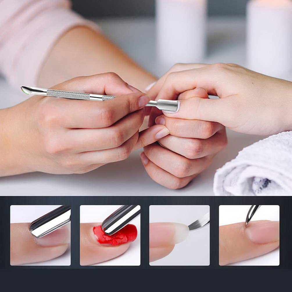 Professional Acrylic Nail Tips Clippers, Nail Tip Cutter Trimmer Nail Tools with Cuticle Pusher Peeler for Acrylic Nails Manicure Pedicure Sharp Rustproof Nail Art Tool Home DIY Use (Silver) Health & Beauty > Personal Care > Cosmetics > Cosmetic Tools > Nail Tools Pengxiaomei   