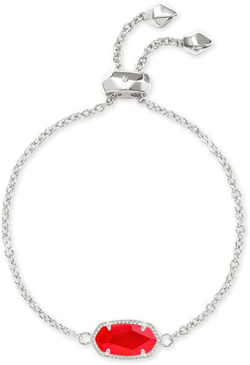 Kendra Scott Elaina Link Chain Bracelet for Women Apparel & Accessories > Jewelry > Bracelets Kendra Scott RHODIUM - RED ILLUSION  