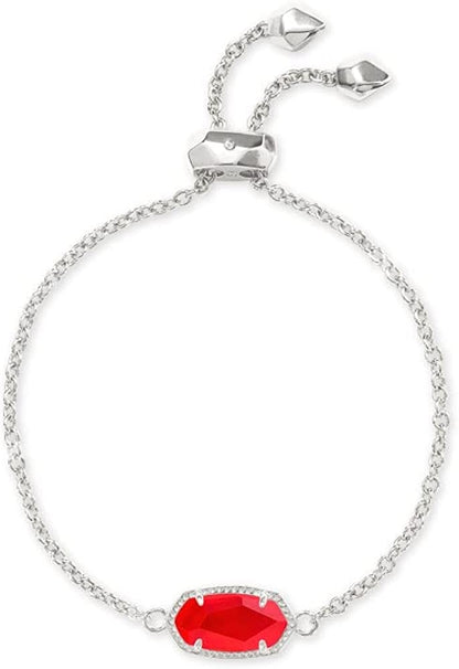 Kendra Scott Elaina Link Chain Bracelet for Women Apparel & Accessories > Jewelry > Bracelets Kendra Scott RHODIUM - RED ILLUSION  