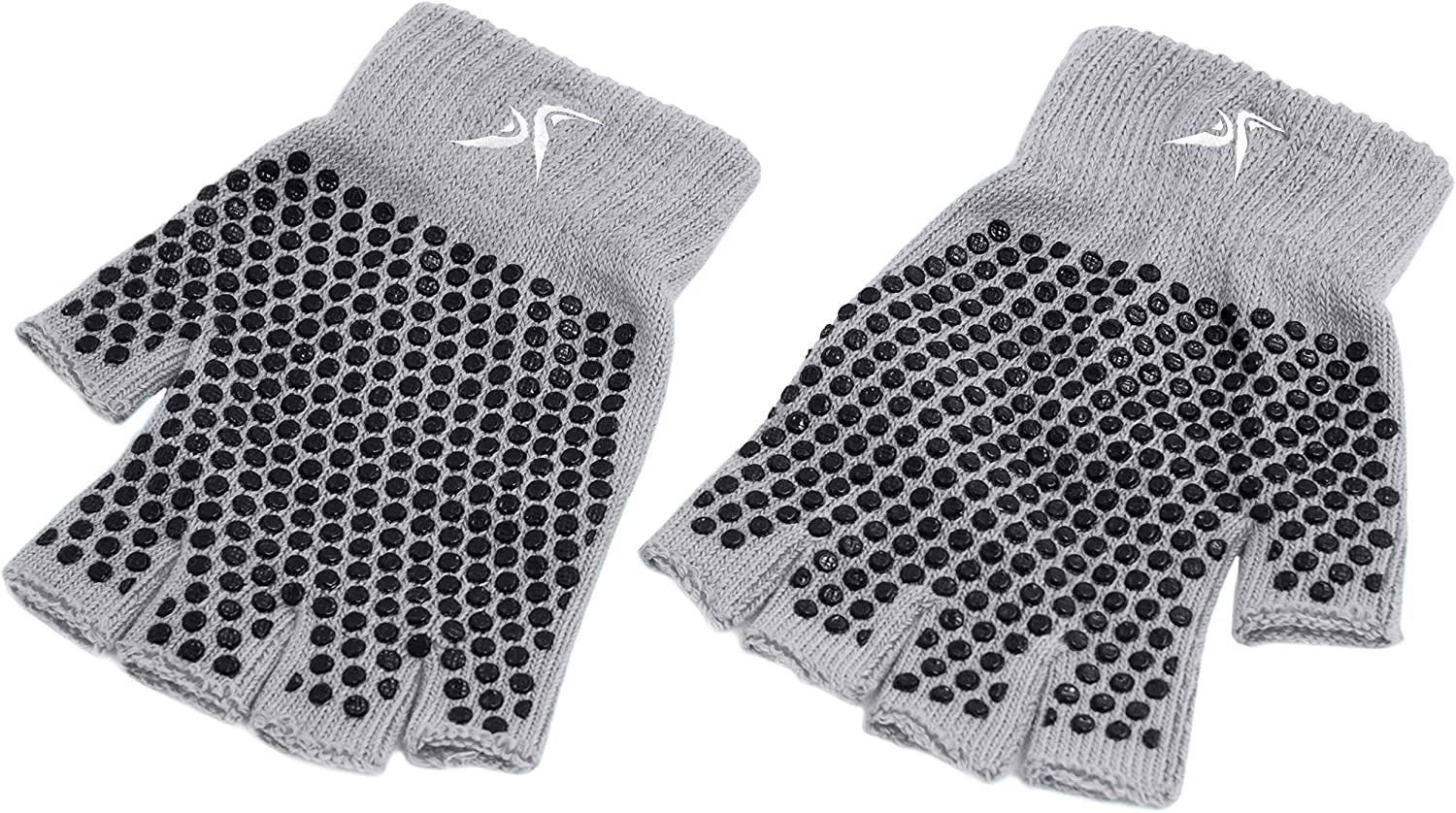 Prosourcefit Grippy Yoga Gloves, One Size Fits All, Non-Slip Fingerless Design in Multiple Colors Apparel & Accessories > Clothing Accessories > Gloves & Mittens ProsourceFit Grey  
