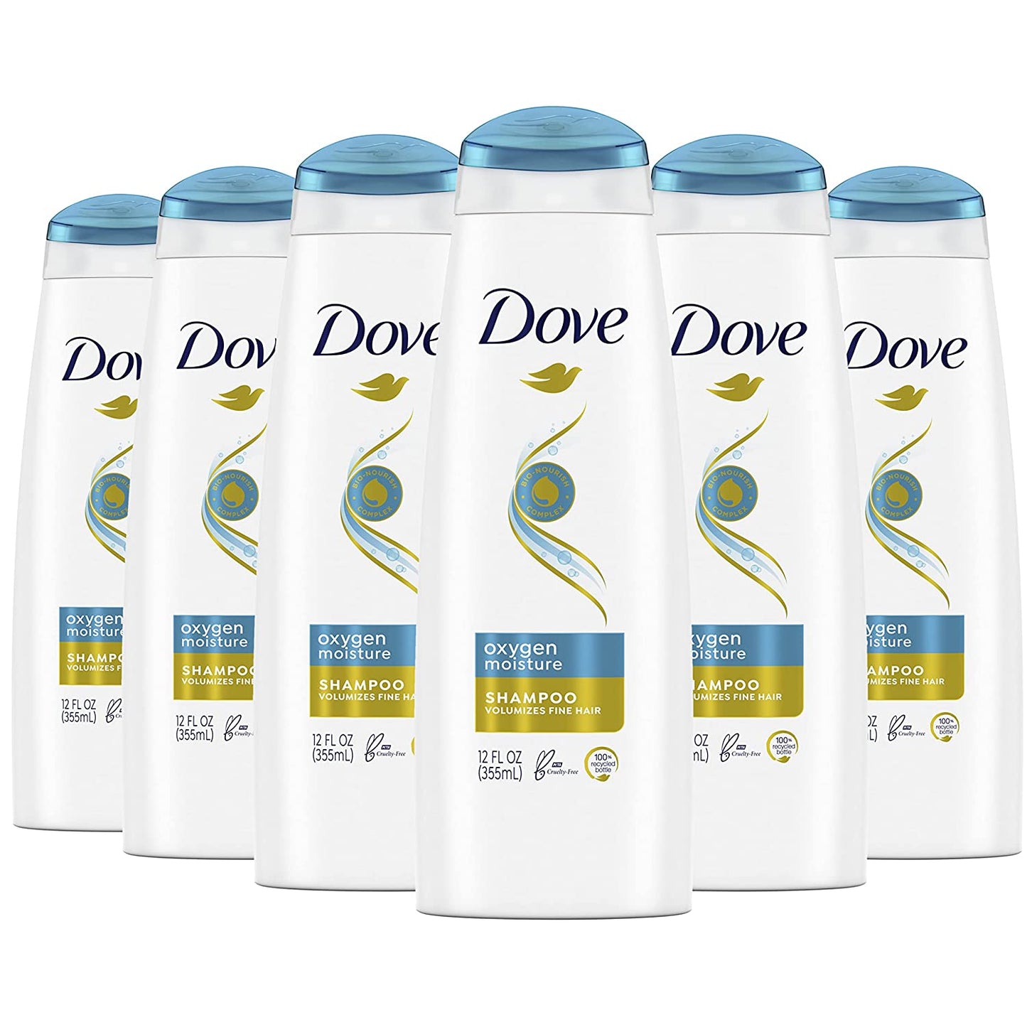 Dove Shampoo for Fine Hair Oxygen Moisture Weightless Hair Care System for 95% More Volume in Flat Hair 12 Oz, Pack of 6 Health & Beauty > Personal Care > Hair Care Dove   