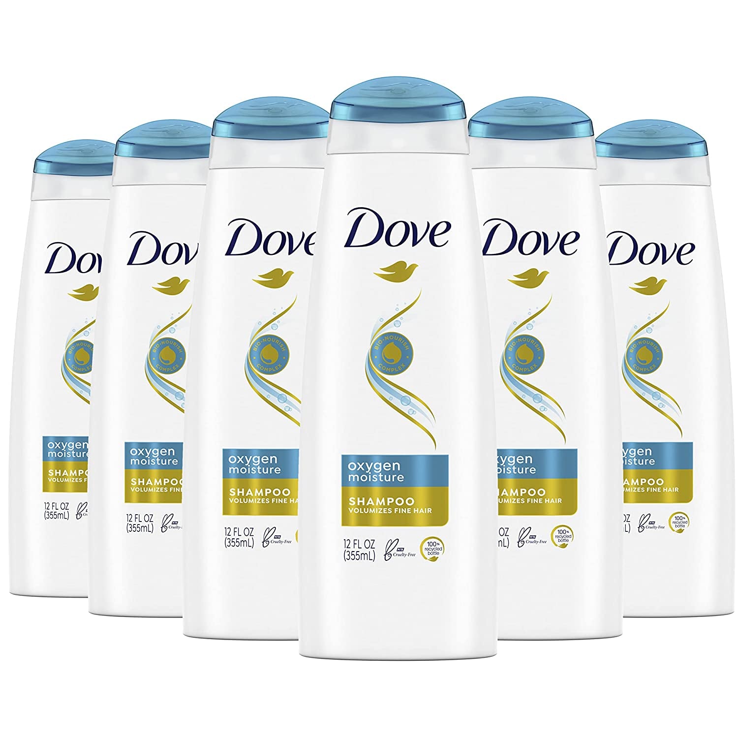 Dove Shampoo for Fine Hair Oxygen Moisture Weightless Hair Care System for 95% More Volume in Flat Hair 12 Oz, Pack of 6 Health & Beauty > Personal Care > Hair Care Dove   