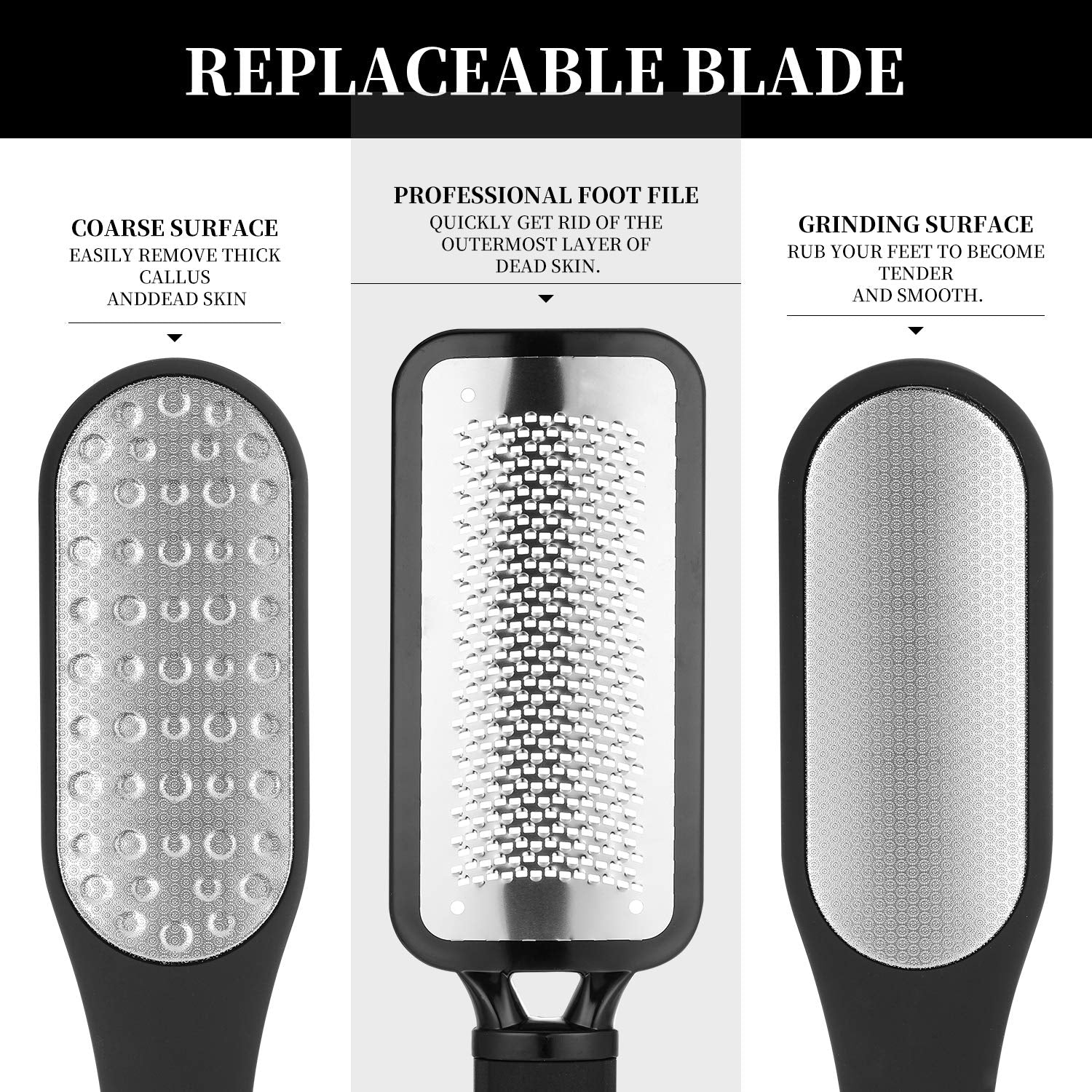 Oneleaf Colossal Pedicure Callus Remover and Double-Sided Foot Rasp Foot File, Foot Care Metal Surface Tool to Remove Hard Skin, for Wet and Dry Feet, Suigical Grade Stainless Steel File… Health & Beauty > Personal Care > Foot Care oneleaf   
