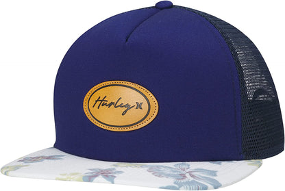 Hurley Women'S Baseball Cap - Horizon Curved Brim Snap-Back Foam Trucker Hat Apparel & Accessories > Clothing Accessories > Hats Hurley World Indigo One Size 
