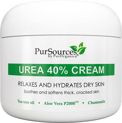 Purorganica Urea 40% Foot Cream - No Pumice Stone - Callus Remover - Moisturizes & Rehydrates Thick, Cracked, Rough, Dead & Dry Skin - for Feet, Elbows and Hands - Made in USA Health & Beauty > Personal Care > Foot Care PurOrganica Pack of 1  