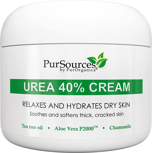 Purorganica Urea 40% Foot Cream - No Pumice Stone - Callus Remover - Moisturizes & Rehydrates Thick, Cracked, Rough, Dead & Dry Skin - for Feet, Elbows and Hands - Made in USA Health & Beauty > Personal Care > Foot Care PurOrganica Pack of 1  